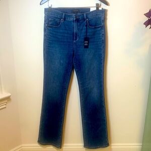NWT Ann Taylor, the slim boot mid rise, medium wash size 10 inseam 32”